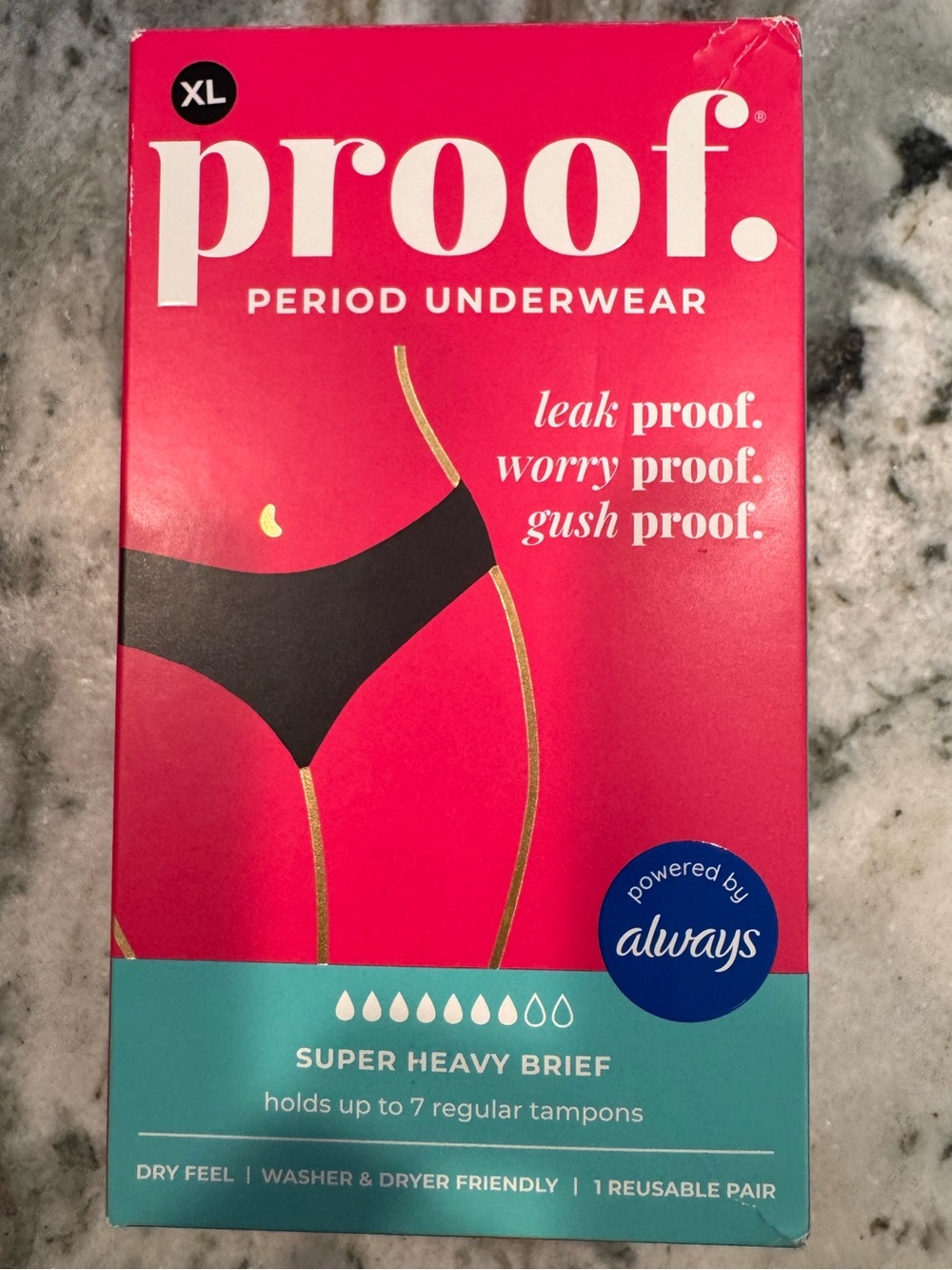 Always Period Underwear - XL BLACK